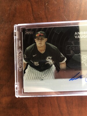Andrew Vaughn 2022 Topps Clearly Authentic Generation Now Auto 7