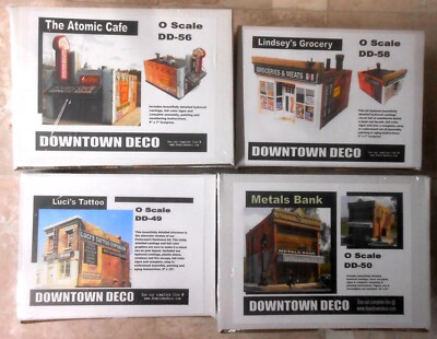 O Scale Craftsman Building Kits Grocery Store Cafe Bank Tattoo Parlor