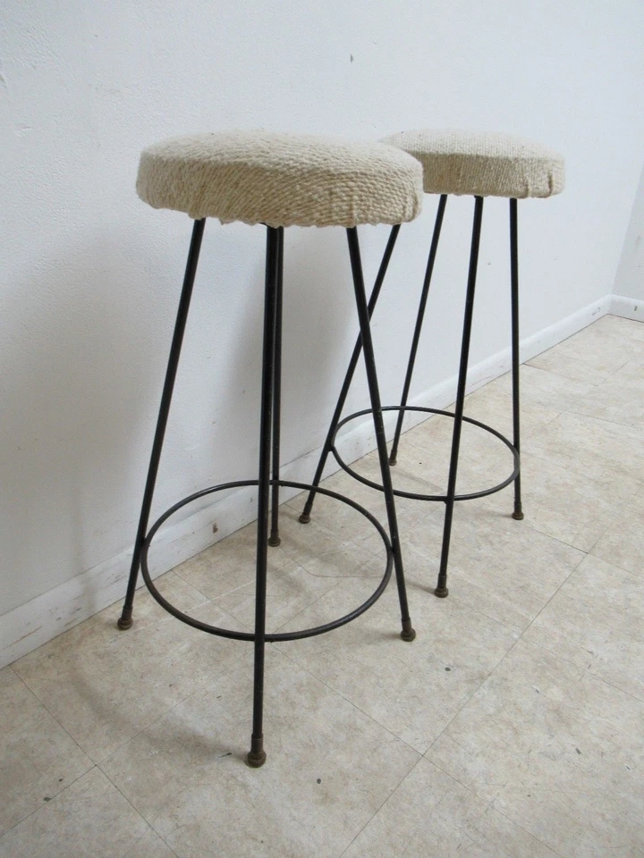 Пара заколок для волос середины века поворотные барные стойки табуреты стулья B - Изображение 3 из 4