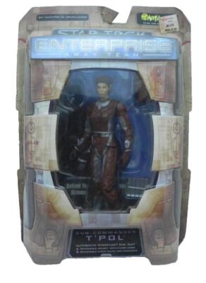 STAR TREK ENTERPRISE Away Team SUB-COMMANDER T'POL Action Figure NIP Edge Wear