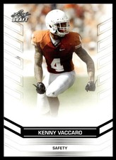 2013 Leaf Draft Kenny Vaccaro Texas Longhorns #92