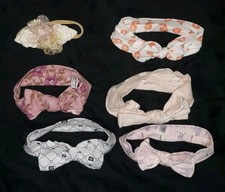 6 Baby girl headband bows Assorted