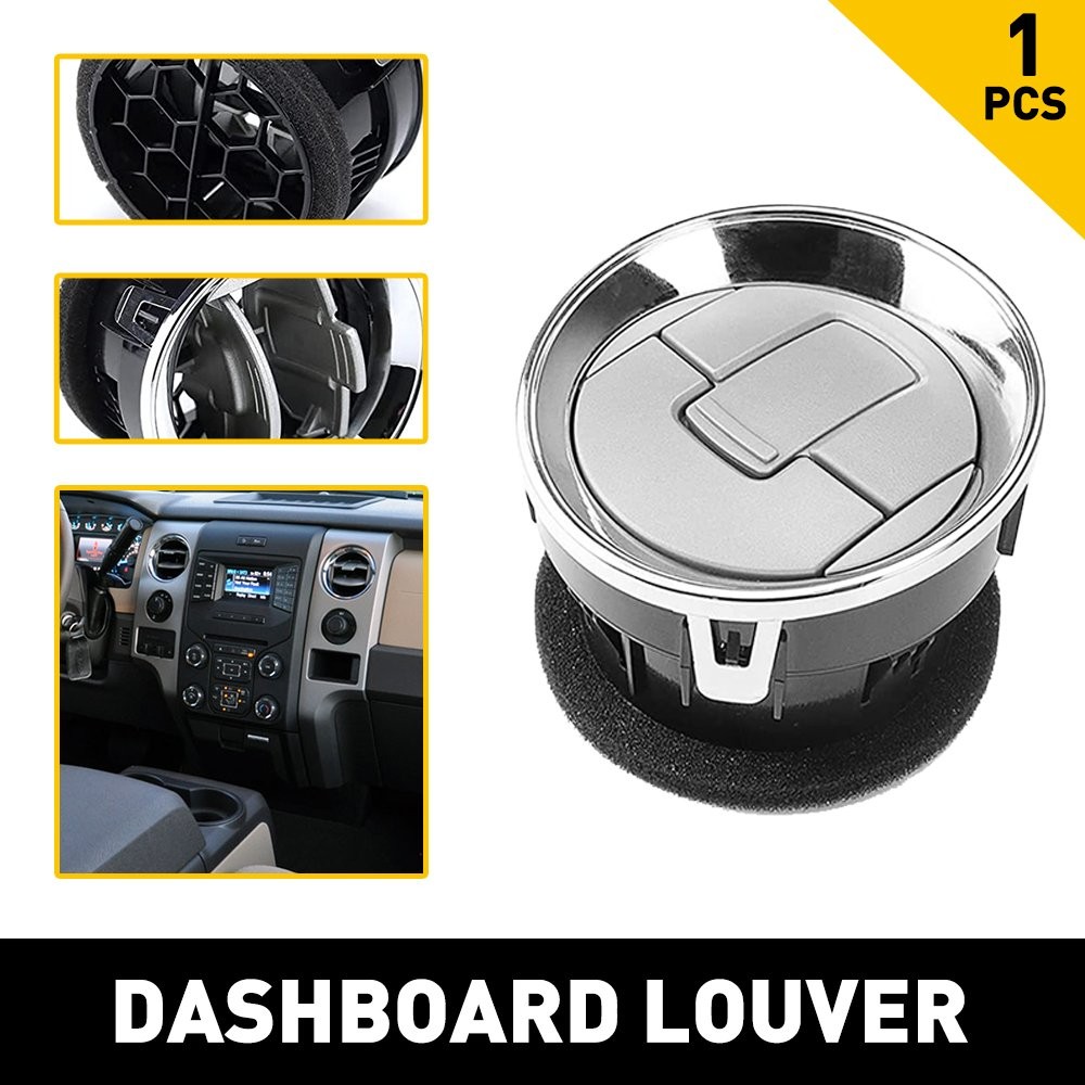 Fit For Ford F-150 Dashboard 2009-2014 Louver AC Heater Louvre Air Vent Chrome