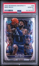 2022 BOWMAN CHROME UNIVERSITY #88 MIKE MILES PSA 10
