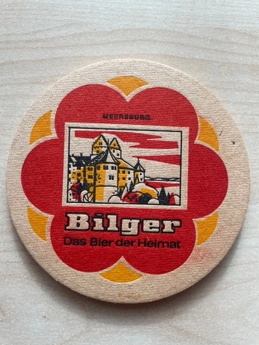 Old beer mat 1971, 150 years Bilger Gottmadingen (+1976), Meersburg