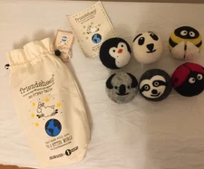 NWT Friendsheep Eco Dryer Balls 6 In Bag Assorted Critters Pattern Wool
