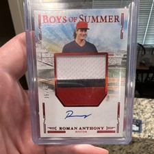 Panini 2025 Boys of Summer Roman Anthony Jumbo Material Sig Red /49 Auto