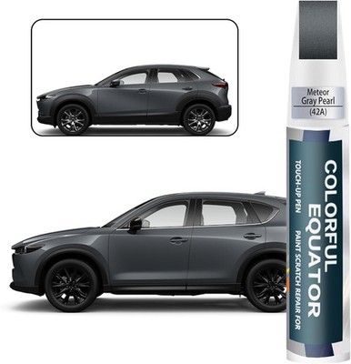 42A Meteor Gray Pearl Touch Up Paint, Car Paint Pen Scratch Repair Two-In-One To