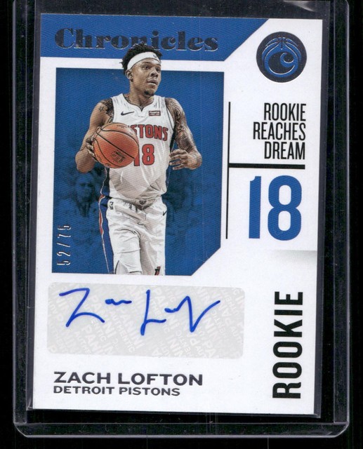 2018-19 Panini Chronicles #RC-ZLF Zach Lofton Rookie Chronicles Signatures Red