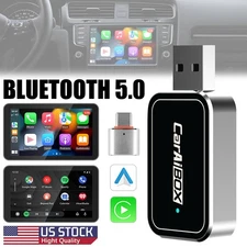 Wireless CarPlay Ai Box USB Adapter Dongle For Apple & Android Auto Plug&Play