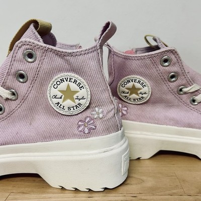 Converse Sneakers Chuck Taylor All Star Lugged 2.0 Youth Sz3 Corduroy Floral