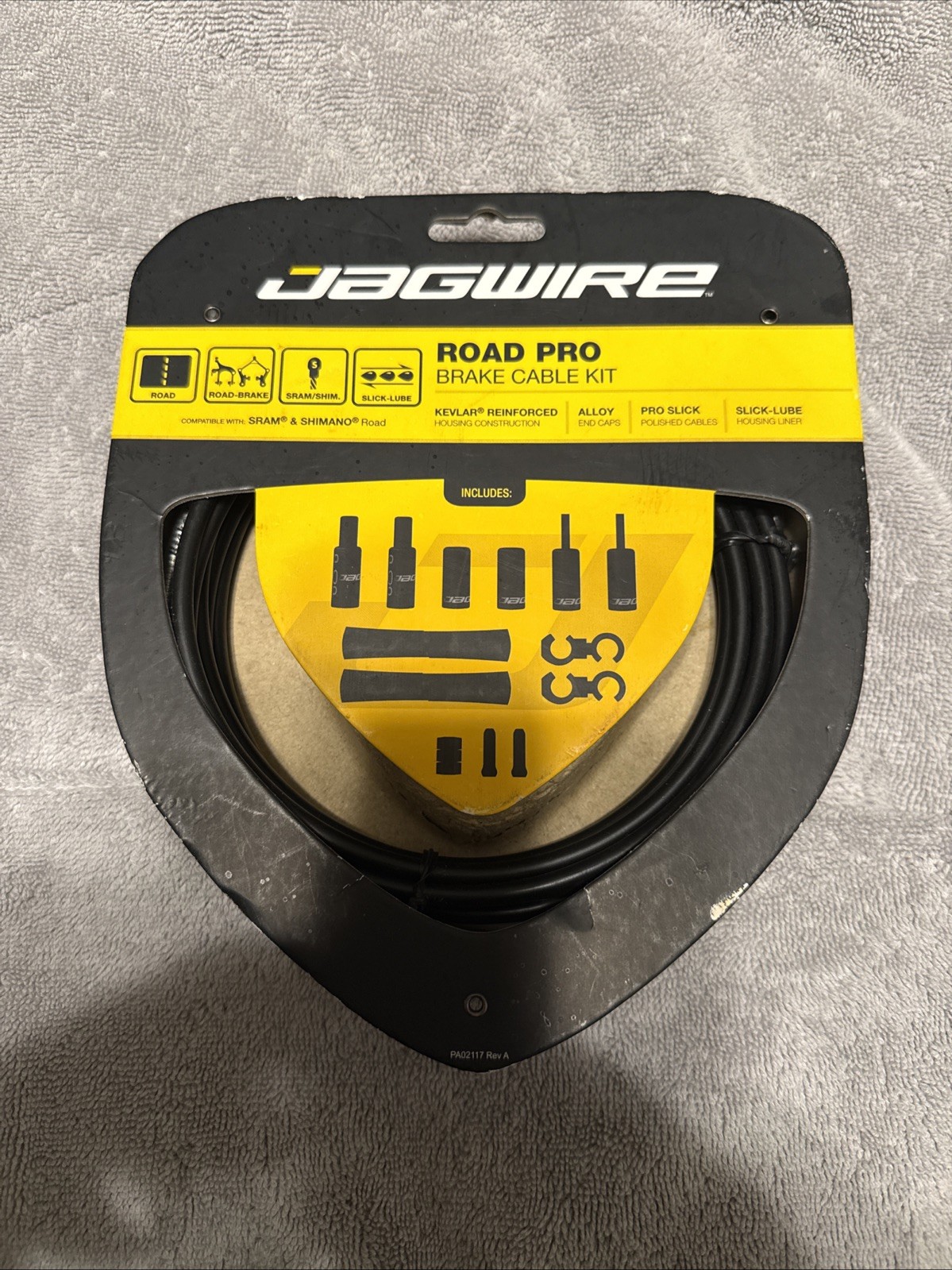 Jagwire Pro Road Brake Cable Kit with Reinforced Housing & Slick-Lube Lines