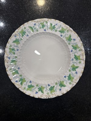 Royal Crown Derby Medway Burford Salad Plate. Ivy Blue Flower Gold. England