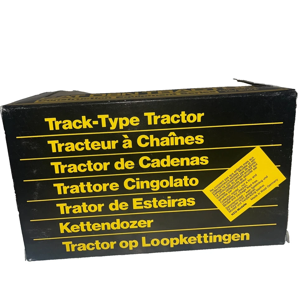 Tractor Caterpillar CAT D8N de colección de los años 60 fundido a presión de zinc 1:50 en paquete Foto 4 de 4