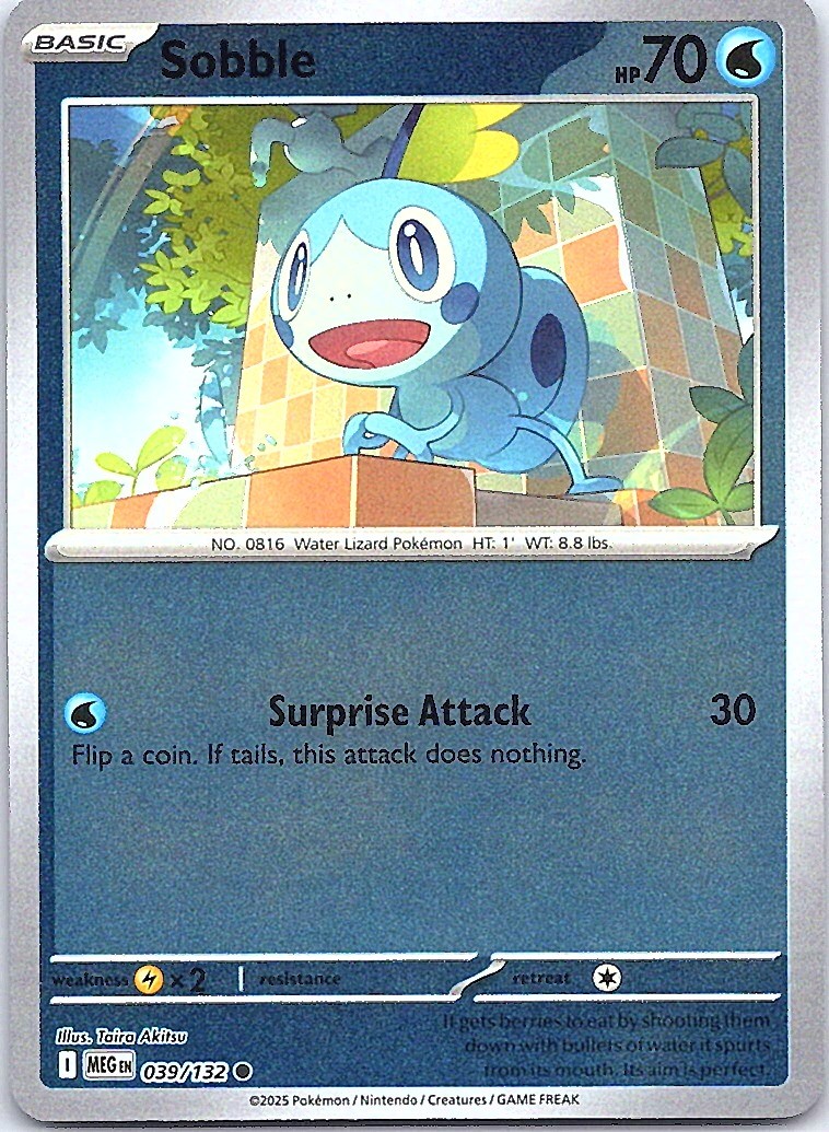Sobble Reverse Holo Common ME01: Mega Evolution 039/132 NM