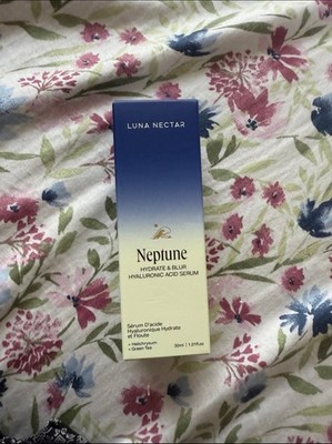 Luna Nectar Neptune Hydrate & Blur Hyaluronic Acid Serum 30ml/1.01 fl oz New