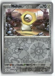Meltan 152/197 Common Obsidian Flames Reverse Holo