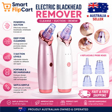 AU Vacuum Blackhead Remover Facial Skin Pore Acne Pimple 5Sucker Cleaner Machine