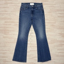 Mother Superior The Weekender Flare Wide Leg Jeans In It's a Small World Size 27
