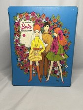 Vintage Barbie 1969 Double Doll Case Mattel With Clothing Lot And 3 Dolls G1