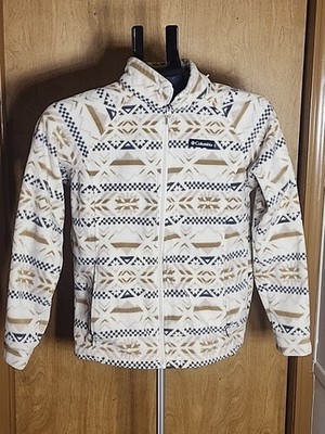 Columbia Holly Hideaway Graphic Fleece Zip Up Sweatshirt Youth Size Large 14-16