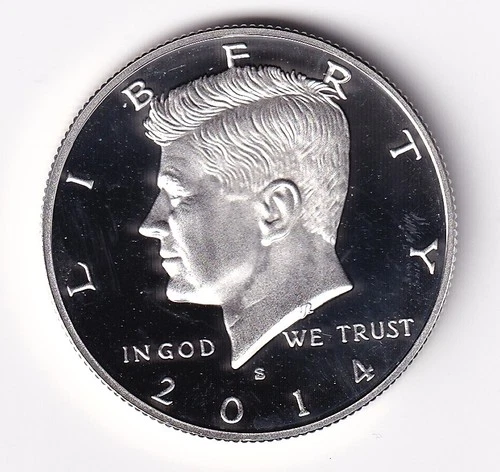 2014 S SILVER PROOF KENNEDY HALF DOLLAR  FROM SILVER PROOF SET #253