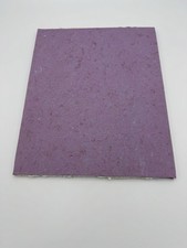 Handmade Recycled Paper Book Purple Journal 13 Pages Deckled Edge Sketchbook