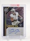 JOSH JACOBS 2023 LIMITED INK AUTOGRAPH GOLD RAIDERS AUTO /49 Q1895