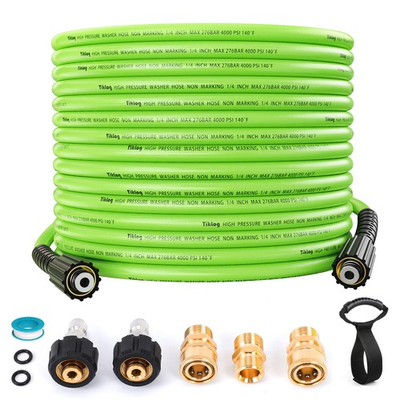 #ad Pressure Washer Hose 50 FT 1 4” 4000 PSI Kink Resistant High Pressure Replac... $61.63