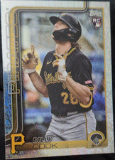 Topps 2025 Series 2 Billy Cook Rookie #425 Pittsburgh Pirates Baseball Card. rookie card picture
