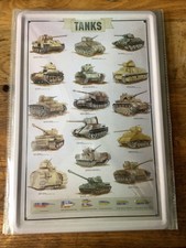 Blechschild 20x30 Tank Char Panzer WW2 Tiger ...