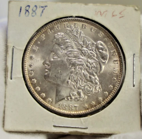 1887 US Morgan Silver Dollar $1 Unc