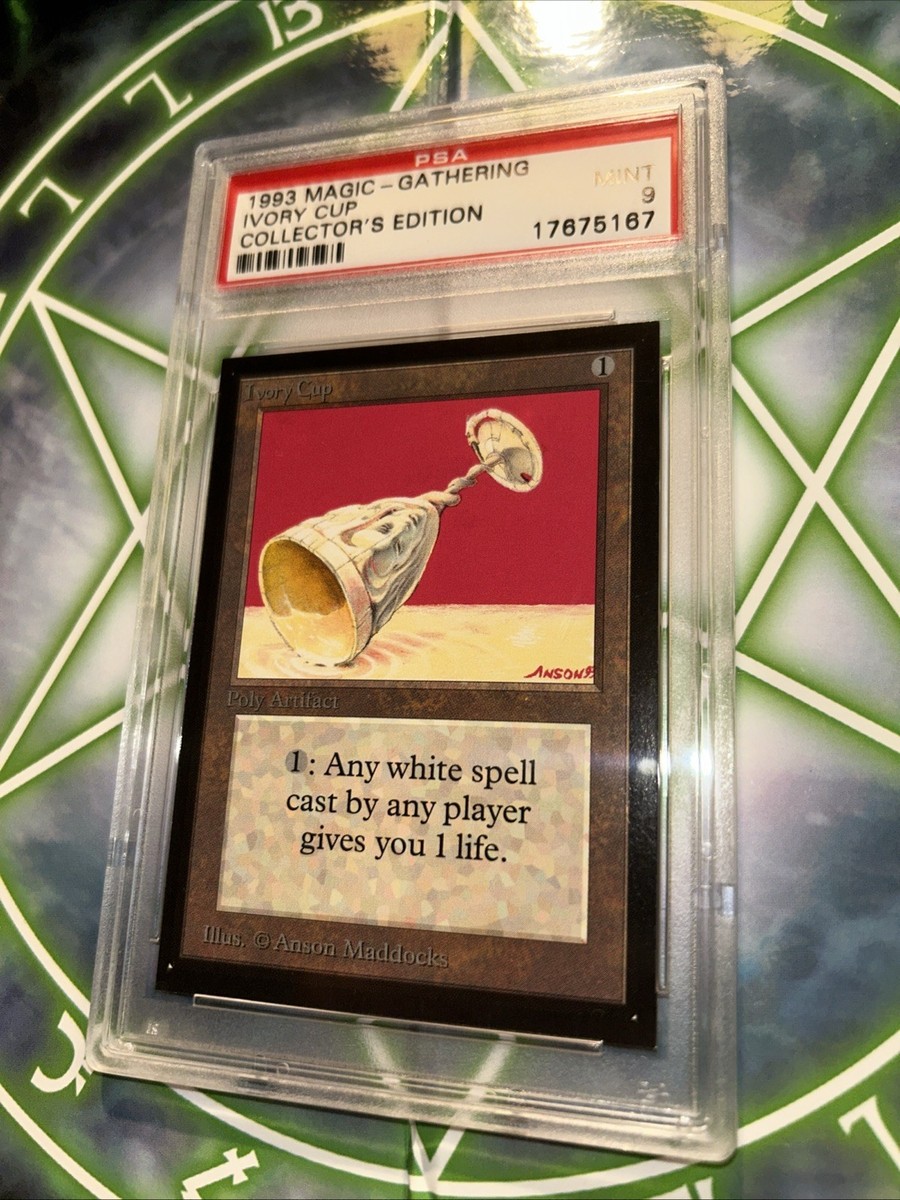 MTG: IVORY CUP 🔥PSA 9 MINT🔥COLLECTORS EDITION-1993 UNCOMMON | eBay