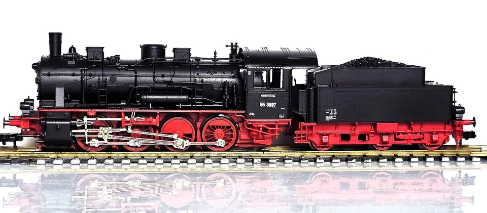 Fleischmann FMZ Dampflokomotive 4155 / 64155 unbespielt Schwarz neuwertig OVP - Bild 3 von 4