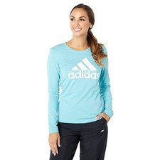NWT adidas Badge of Sport Long Sleeve Tee Mint Ton XL