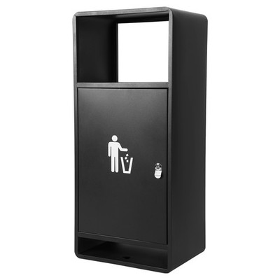 Commercial Outdoor Trash Can Trash Receptacle with Removable Bin for Park Garden