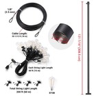 DELight Outdoor String Lights 200Ft with 2PCS 10Ft Poles 59 1/12Ft Steel Cable — photo 8