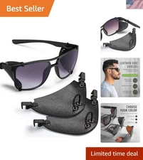 Handcrafted Leather Side Shields for Sunglasses - Perfect for Active Lifestyles
