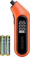 Digital Tyre Pressure Gauge 300PSI 20Bar Backlit LCD & Torch Orange