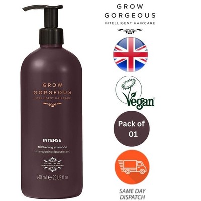 Grow Gorgeous Supersize Intense Thickening Shampoo Glanz Haar 740ml - 1er Pack