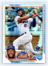 2023 Topps Chrome #19 Starling Marte Prism Refractors New York Mets