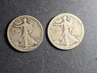 1918 P, S U.S. SILVER Walking Liberty $1/2  (0.90 fine, 0.7 oz ASW)   stk#P46