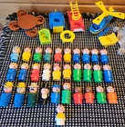 Huge Lot of 31 Vintage Fisher Price Little People Figure & Accessories Lot