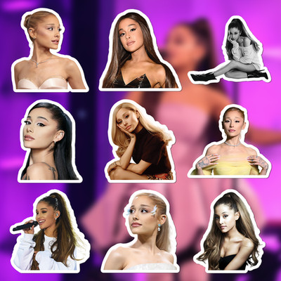 Ariana Grande Stickers-Waterproof Die-Cut Vinyl Stickers-9 PCS Stickers