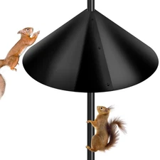 PP Squirrel Proof Baffle, Pole Mount Squirrel Guard Stopper for Outdoors Bird...