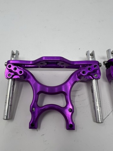 Hardcore Tmaxx Shock Towers Supermaxx HCR Emaxx RC Monster Traxxas Truck Purple - Picture 3 of 9