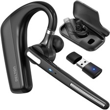 Ultralight Bluetooth Headset with Noise Cancelling Microphone, Bluetooth Earp...