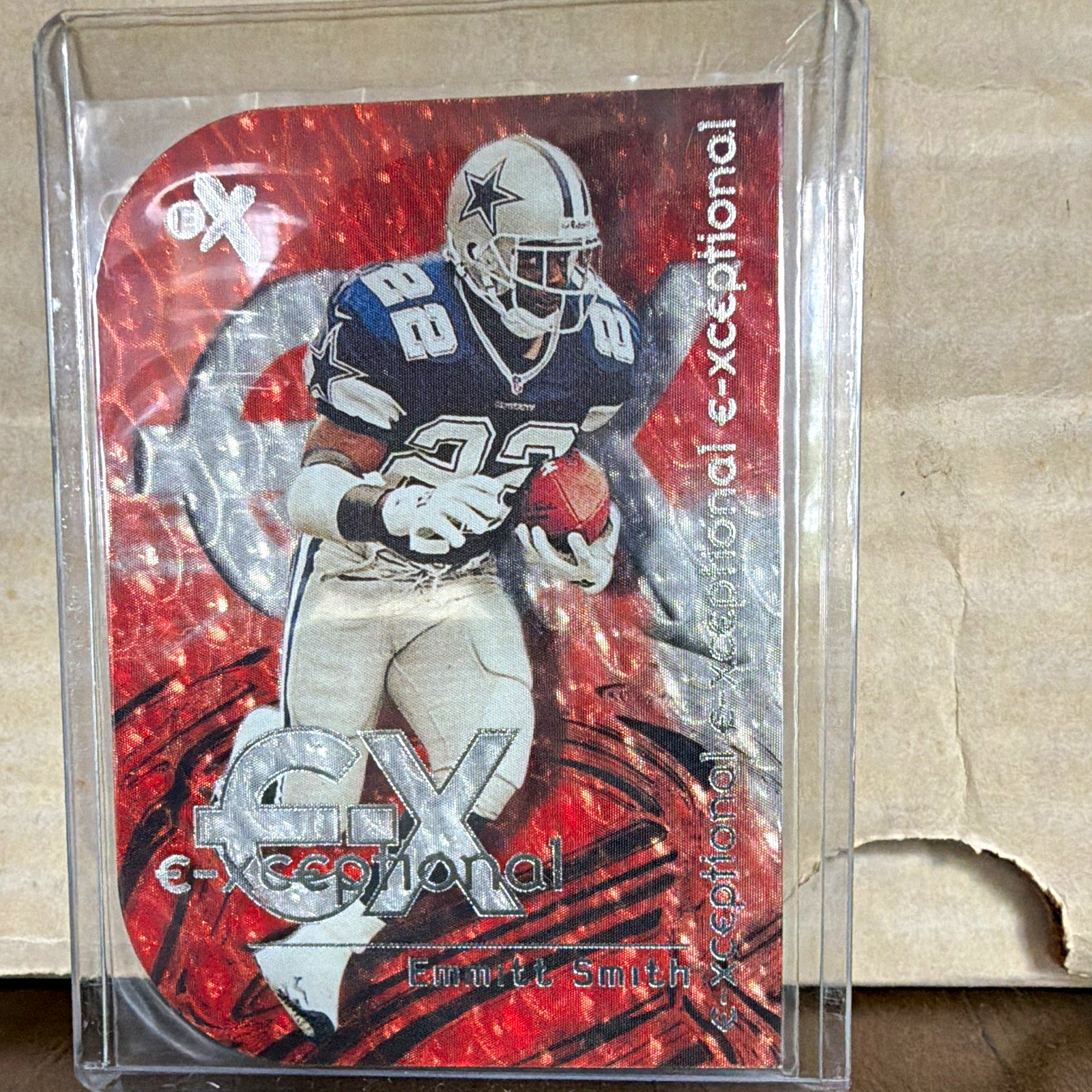 Fleer 2000 EX Emmitt Smith Dallas Cowboys E-Xceptional Insert #12 XC Card