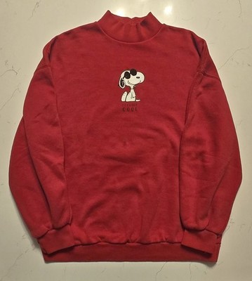 Bershka Peanuts Snoopy Pullover Oversized Turtle Neck Sweatshirt Women's Size S