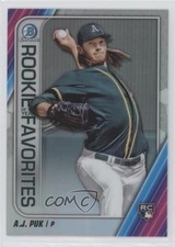 2020 Bowman Rookie of the Year Favorites Chrome AJ Puk #ROYF-AP RC 0ff3